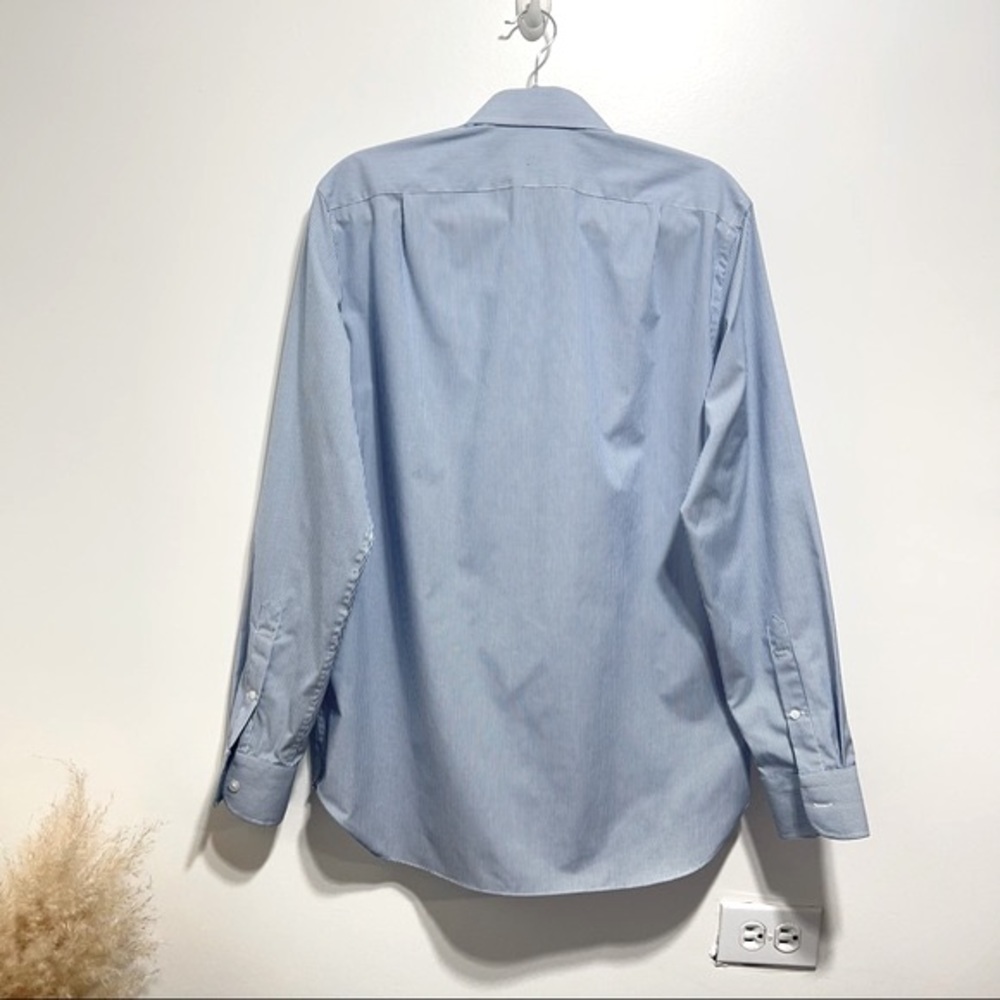 J.Crew Slim-fit Ludlow Premium fine cotton dress Shirt 14.5 x 32 NWOT Blue - Picture 2 of 8